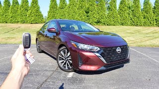 2024 Nissan Sentra SV Premium Start Up Walkaround Test Drive and Review [upl. by Lilac870]