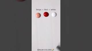 How to Make Pink Mixing Beige Red and White Paint [upl. by Odlaw]