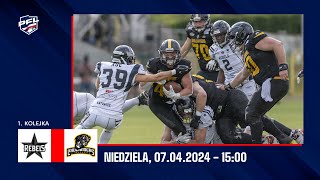 1 kolejka  PFL 2024  Silesia Rebels Katowice vs Lowlanders Białystok  07042024 [upl. by Shank]