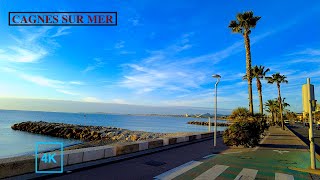 Cagnes Sur Mer January 1st 2024  Between Nice And Cannes  4k Walk Cote Dazur French Riviera [upl. by Atinihc]