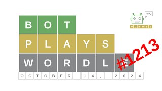 Oct 14 2024  Bot plays Wordle 1213  How to guess todays word Answer hints solution [upl. by Kennith]