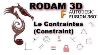 Fusion 360 Les constraint Français Québec [upl. by Crowley589]