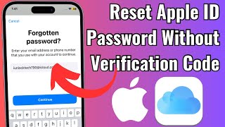 How To Reset Apple ID Password Without Verification Code  Reset Apple ID Without 2FA Number amp Code [upl. by Nospmas]