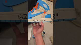 OFFWHITE Jordan 1 UNC REPs [upl. by Nonnel]