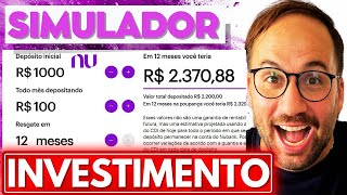 SIMULADOR INVESTIMENTO NUBANK [upl. by Longerich]