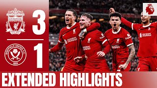 Nunez Mac Allister amp Gakpo win it at Anfield Liverpool 31 Sheffield United  Extended Highlights [upl. by Nuahsed600]