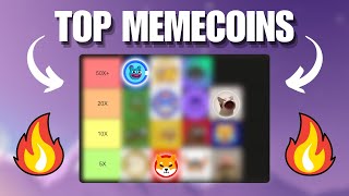 Ultimate Memecoin Tier List 2024 🚀 Make MILLIONS in the Crypto Bull Run BRETT TURBO and more [upl. by Yorgo947]