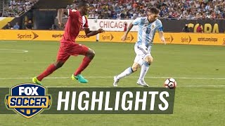 Messi slots one home to double Argentinas lead  2016 Copa America Highlights [upl. by Adyela]