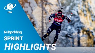 World Cup 2324 Ruhpolding Men Sprint Highlights [upl. by Celle]