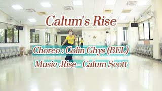 Calums Rise Line Dance  Colin Ghys BEL [upl. by Alanna]