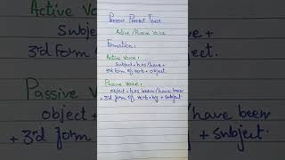 Formation of Present Perfect TenseActivePassive voice [upl. by Burkley]