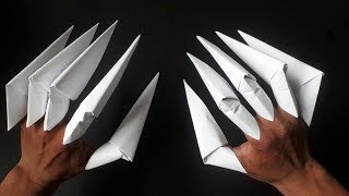 Como hacer unas garras de papel origami [upl. by Maximo]