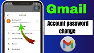 How To gmail account password change 2024 [upl. by Konikow]