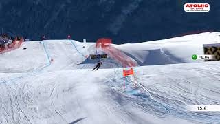 Mikaela Shiffrin 🇺🇸  St Moritz womens downhill  the winning run Dec 9 2023 sheskis atomic [upl. by Reinold]