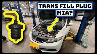 Honda CVT transmission fill plug missing [upl. by Winslow382]