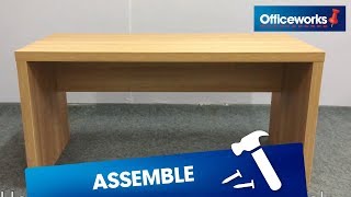 Oslo Desk Assembly Instructions [upl. by Vivianna603]