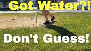 DIY How to test water depth Is there too much or too little water in my lawn [upl. by Hyams442]