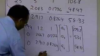 Chapter 0406 Lesson Gauss Elimination with Partial Pivoting Example Pt 23 Forward Elimination [upl. by Nasia462]