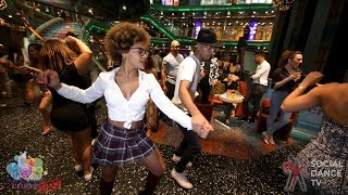 Jariel Garcia amp Delia Madera  Salsa Social Dancing  Aventura Dance Cruise  Miami 2018 [upl. by Mikal]