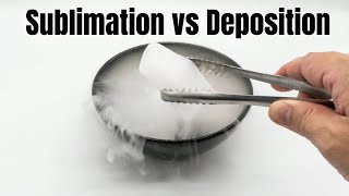 Sublimation vs Deposition [upl. by Sixele]