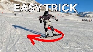 FULL CAB TUTORIAL  EASY SNOWBOARD TRICK [upl. by Ambie]