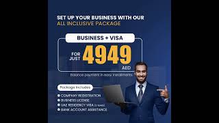 All Inclusive Business License Package for AED 4949 Easy Installment businessregistration [upl. by Yeslek]