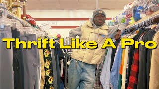 THRIFT LIKE A PRO actually useful tips thrift with me  haul [upl. by Aicnom987]