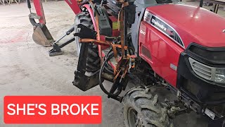 Tractor loader bracket repair [upl. by Inavoig]