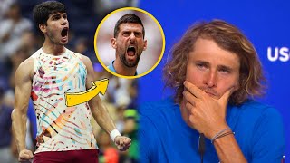 Alexander Zverev quotAlcaraz is on the same level like Djokovicquot  USO 2023 [upl. by Ragucci]