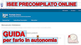 Come fare lISEE Precompilato 2024 online  Tutorial [upl. by Noslien]