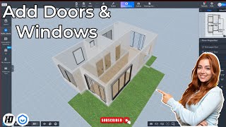 Coohom Tutorial for Beginner How to Add doors and windows in Coohom Video2  Interior Design [upl. by Jacqui]