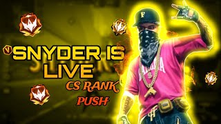 Malayalam Free Fire MAX CS Rank Push Snyder is 🛑LIVE🛑 [upl. by Faustina]