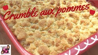 🍏RECETTE CRUMBLE AUX POMMES  LINSTANT CARAMEL [upl. by Etterraj]