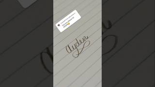 Does anyone want me to write their name 😀 cursive handlettering calligraphy handwriting art [upl. by Eirotal]