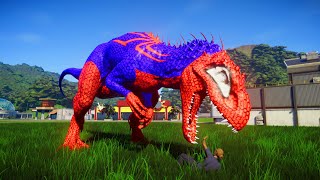 Great Dinosaur Super Power Fighting TRex vs Spinosaurus amp Tarbosaurus Jurassic world evolution [upl. by Bascomb348]