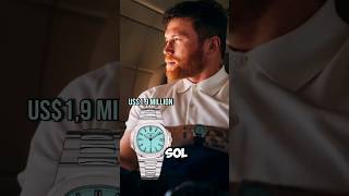 Mexican boxer Saul Alvarez Caught Wearing Tiffanyampco Patek Phillippe Nautilus 5711 watches shorts [upl. by Beattie]