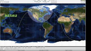 Ham radio contact on SSB satellite RS44 with AE5AU [upl. by Adnoek975]