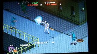 Michael Jacksons Moonwalker game  Running on AmigaOS 4 under MAME emulator [upl. by Trotta]