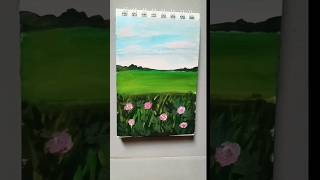 green field drawing easy drawingideas art shorts ytshorts [upl. by Ettennig]