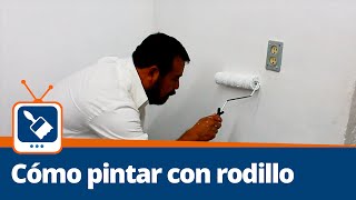 Tutorial Como pintar con rodillo [upl. by Dorry981]