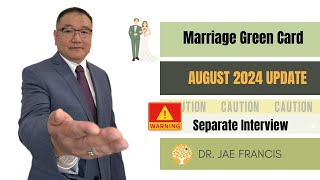 Marriage green card separate interview experience August 2024 [upl. by Atiroc]