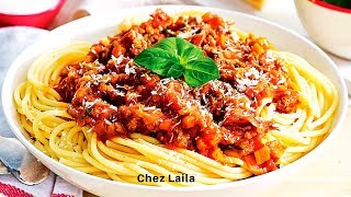 سباغيتي بصلصة البولونيز اللذيذة بطريقة جد سهلة Easy spaghetti Bolognese Recipe [upl. by Teragramyram300]