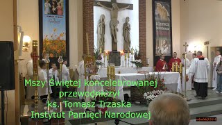 Wprowadzenie relikwii bł Rodziny Ulmów do parafii św Krzyża w Płocku  cała Eucharystia [upl. by Lledyr]