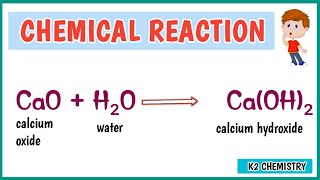 CaO  H2O  CaOH2 reaction ll cao  h2o → caoh2 ll [upl. by Stanwood424]