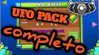 UFO PACK  MAP PACKS  GEOMETRY DASH 👍 100 [upl. by Ekusoyr688]