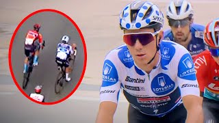 Distracted Remco Evenepoel OUTFOXED in Group Sprint  Vuelta a Espana 2023 Stage 20 [upl. by Aissak]