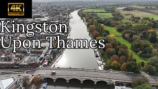 Amazing 4K Drone Footage of Kingston upon Thames  Scenic River Views amp Beautiful Landmarks London [upl. by Nilla445]