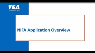 NIFA Application Overview [upl. by Flessel]