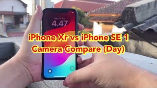 iPhone Xr vs iPhone SE 1 Camera Comparison Day [upl. by Aivato906]