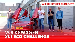 De 120k kostende VW XL1 Redactiechallenge met de zuinigste auto ooit [upl. by Limbert]